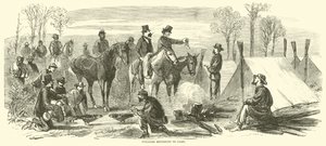 Sammler kehren ins Lager zurück, März 1865 von American School