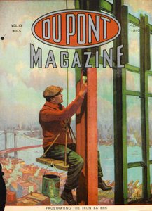 Den Eisfresser frustrieren, Titelseite des DuPont Magazins, März 1919 von American School