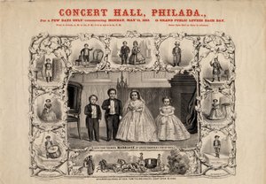 Gen. Tom Thumb und Frau, Com. Nutt und Miss Minnie Warren