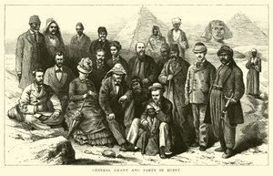 General Grant und Gefolge in Ägypten von American School