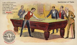 Herren von Geschmack, Billard spielend