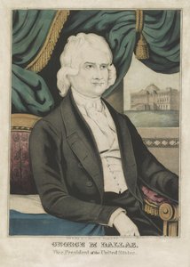 George M. Dallas, veröffentlicht 1844 (Farblithografie) von American School