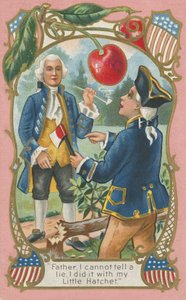 George Washington gesteht seinem Vater von American School
