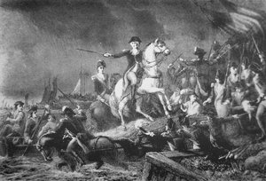 George Washington leitet den Rückzug von Brooklyn Heights, 29. August 1776