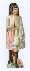 Mädchen mit Kerze