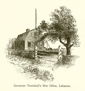 Gouverneur Trumbulls Kriegsbüro, Lebanon, Connecticut von American School