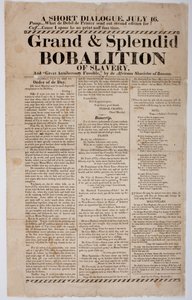 Große und prächtige Bobalition der Sklaverei, 1822