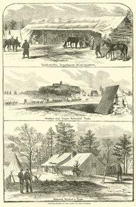 Hauptquartier der Armee des Potomac, Januar-April 1863 von American School