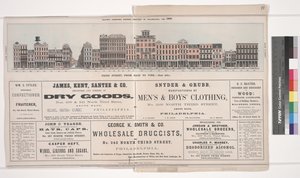 Illustration aus Baxters Panoramic Business Directory of Philadelphia, 1860