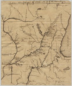 Indianerkampagne von 1832: Karte des Landes, 1832