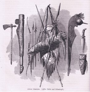 Indische Waffen, Illustration aus Cassell