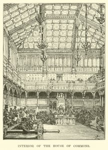 Innenraum des House of Commons von American School