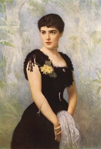 Lady Randolph Spencer-Churchill, geborene Miss Jennie Jerome aus New York, die Lord Randolph Spencer-Churchill heiratete von American School