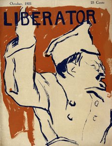 Leo Trotzki (1879-1940) - in „Liberator“ von Okt 1921 von American School