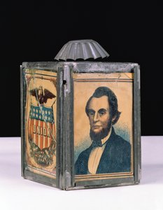 Lincoln-Laterne, verwendet für die Präsidentschaftskampagne, 1864
