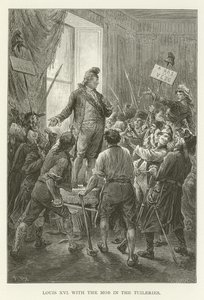 Ludwig XVI. mit dem Mob in den Tuilerien von American School
