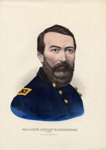 Maj. Genl. Philip H. Sheridan, U.S. Army, veröffentlicht von Currier & Ives, ca. 1862-65 von American School