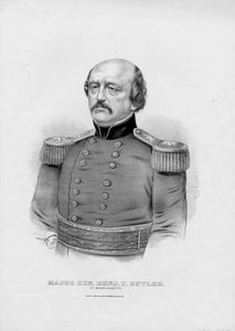 Major Gen. Benj. F. Butler aus Massachusetts, veröffentlicht von Currier & Ives, ca. 1860 von American School