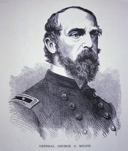 Generalmajor George Meade (1815-72) von American School
