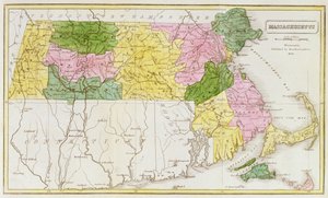 Karte von Massachusetts, aus 
