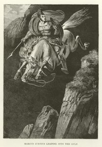 Marcus Curtius springt in den Abgrund von American School