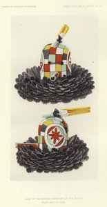 Maske von Salimobiya (Krieger) des Zenits - Vorder- und Seitenansicht von American School