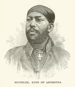 Menelik, König von Abessinien von American School