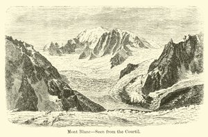 Mont Blanc, gesehen vom Courtil von American School