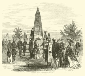 Denkmal auf dem Schlachtfeld von Bull Run, September 1862 von American School