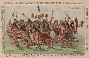 Indianischer Skalp-Tanz von American School