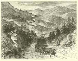 Besetzung von Cumberland Gap, September 1863 von American School