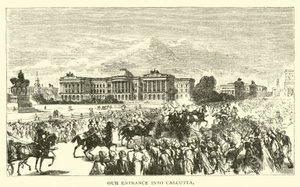 Unser Eintritt in Kalkutta von American School