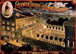 Pickwick Theatre Illuminated Garden von American School