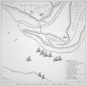 Plan des Angriffs auf Sullivan