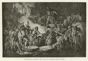 Pocahontas rettet das Leben von Captain John Smith von American School