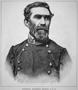 Porträt von General Braxton Bragg (1817-76) von American School
