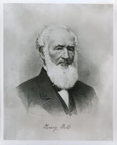 Porträt von Henry Wells (1805-78), Mitbegründer von Wells Fargo & Co.