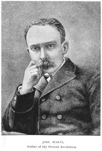Porträt von Jose Marti (1853-95) aus The Story of Cuba von Murat Halstead, veröffentlicht 1898 von American School
