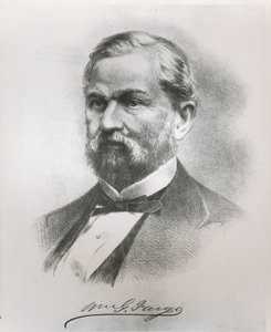 Porträt von William George Fargo (1818-81), Mitbegründer von Wells Fargo & Co. von American School