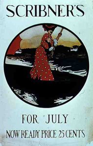 Plakat zur Werbung für die Juli-Ausgabe von 