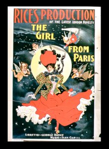 Plakat für Rices Produktion von The Girl from Paris