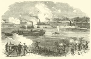 Überfall der konföderierten Panzerschiffe, Februar 1865 von American School