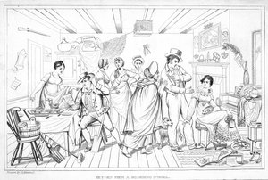 Rückkehr aus dem Internat, aus dem Analectic Magazine, Bd. 2, 1820