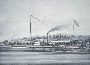 Robert Fultons Dampfschiff 