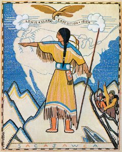 Sacajawea auf der Lewis-und-Clark-Expedition von American School