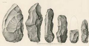 Serie von Abfällen aus dem South Mountain Rhyolite Steinbruch von American School