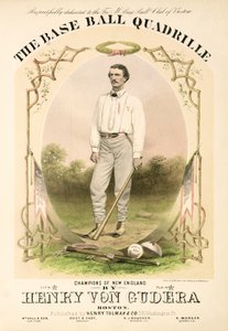 Notenblatt für The Base Ball Quadrille, geschrieben von Henry von Gudera und veröffentlicht von Henry Tolman & Co. von American School