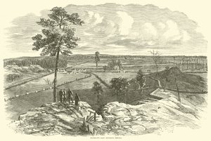 Shermans Armee betritt Resaca, Mai 1864 von American School