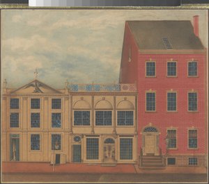 Laden und Lagerhaus von Duncan Phyfe in der Fulton Street in New York City von American School