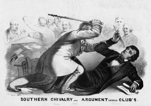 Südliche Ritterlichkeit: Argument gegen Keulen, veröffentlicht in New York ca. 1856 von American School